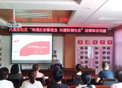 我所志愿者走进八里庄社区开展反家暴宣传活动